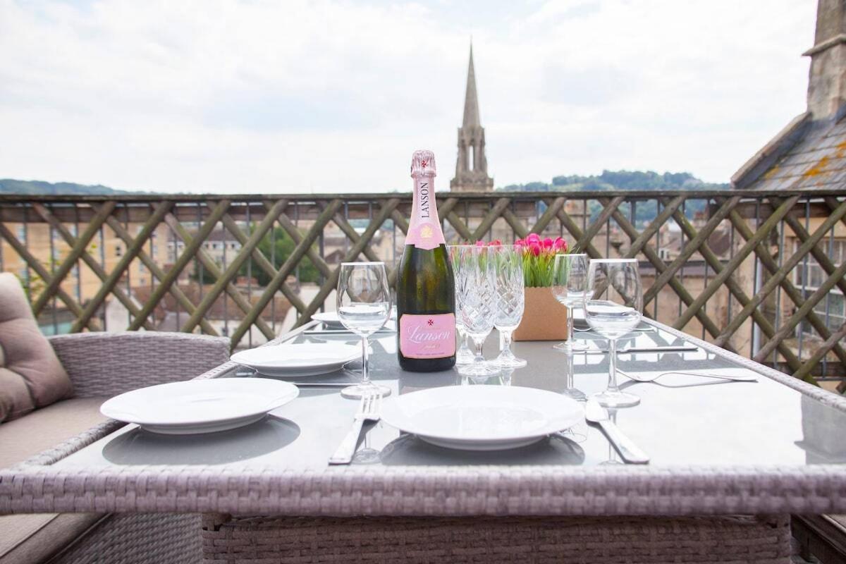 The Roof Terrace Maisonette - City Centre Bath Eksteriør bilde